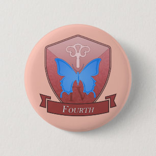 Badge Rond 5 Cm Quatrième - Épinette de l'école Mt. Calibeen