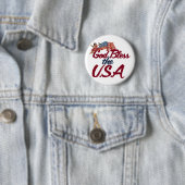 Badge Rond 5 Cm Que Dieu bénisse les États-Unis (En situation)
