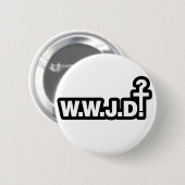 Badge Rond 5 Cm Que Jésus ferait-il ? (Devant & derrière)