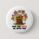 Badge Rond 5 Cm Que les cadeaux soient avec vous (Devant)