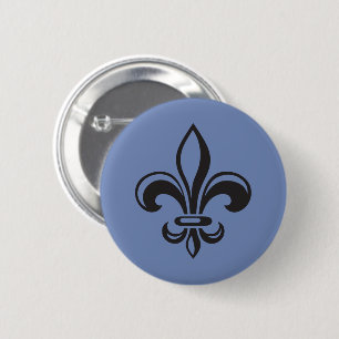 Badge Rond 5 Cm Québec patriote fleur de lys français VOS COULEURS