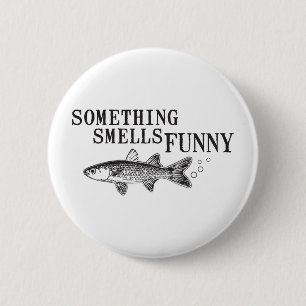 Badge Rond 5 Cm Quelque chose sentent le funnu