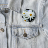 Badge Rond 5 Cm Quelques marguerites (En situation)