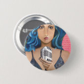 Badge Rond 5 Cm Quelqu'un à aimer (Devant & derrière)