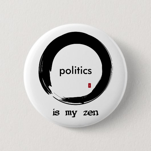 Badge Rond 5 Cm Qu'est-ce que ton zen ? (Devant)