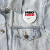 Badge Rond 5 Cm Question Aucun mouton (En situation)