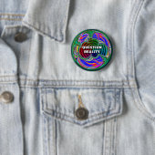 Badge Rond 5 Cm Question Réalité (vous pouvez modifier les mots) (En situation)