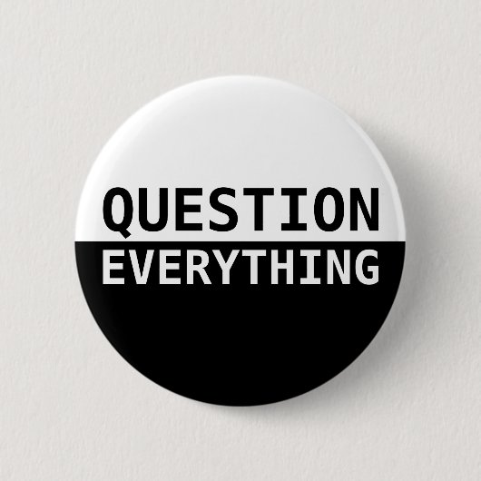 Badge Rond 5 Cm Question tout (Devant)