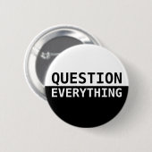 Badge Rond 5 Cm Question tout (Devant & derrière)