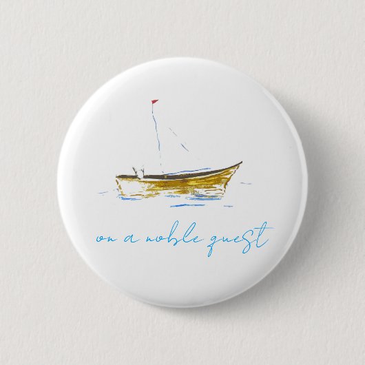 Badge Rond 5 Cm Quête Noble (Devant)