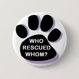 Badge Rond 5 Cm qui a secouru qui ? bouton