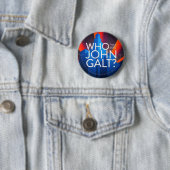 Badge Rond 5 Cm Qui est John Galt ? (En situation)