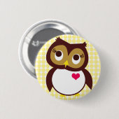 Badge Rond 5 Cm Qui t'aime (Devant & derrière)