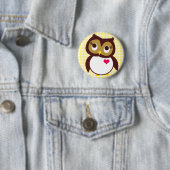 Badge Rond 5 Cm Qui t'aime (En situation)