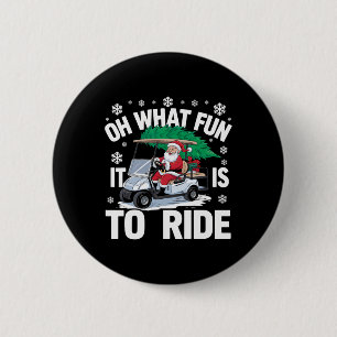 Badge Rond 5 Cm Qu'il est drôle de conduire le père Noël de Noël e