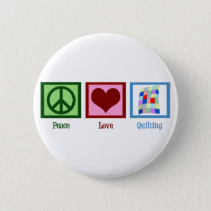 Badge Rond 5 Cm Quilting de la paix