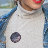 Badge Rond 5 Cm Quinceañera céleste, coutume