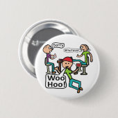 Badge Rond 5 Cm Quitter le travail (Devant & derrière)