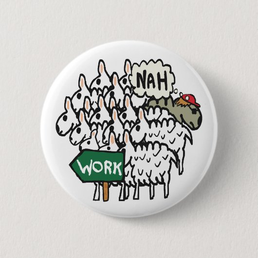 Badge Rond 5 Cm Quitter le travail (Devant)