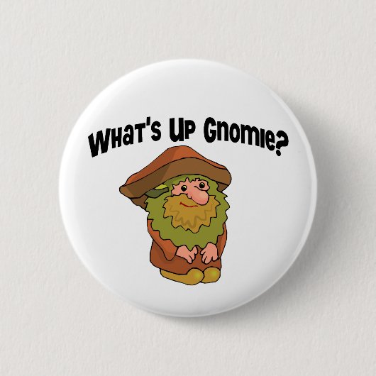 Badge Rond 5 Cm Quoi de neuf Gnomie (Devant)