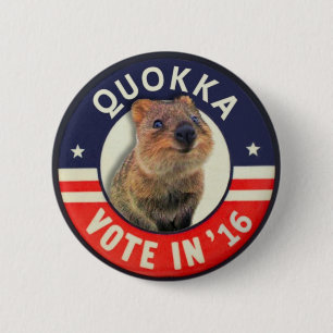 Badge Rond 5 Cm Quokka pour le président en 2016