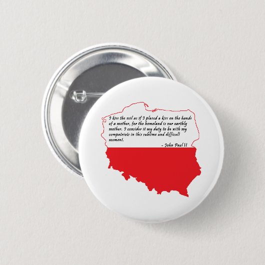 Badge Rond 5 Cm Quota From Pope John Paul II (Devant & derrière)