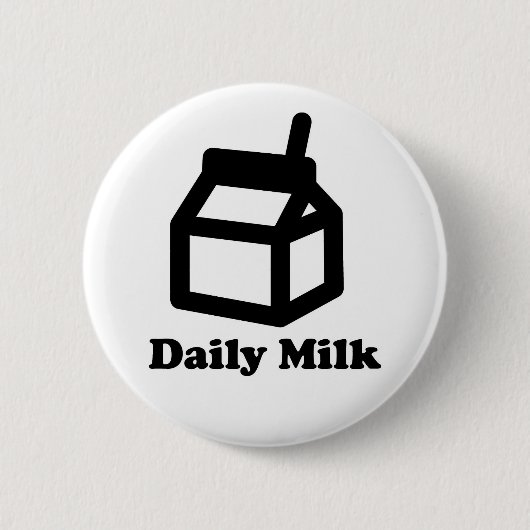 Badge Rond 5 Cm quotidiennement-lait-logo (Devant)