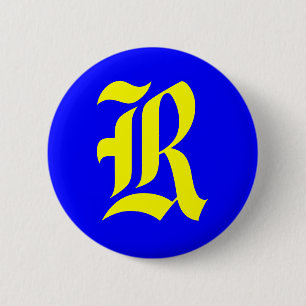BADGE ROND 5 CM R - ANCIEN ANGLAIS