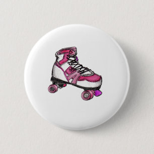 Badge Rond 5 Cm R est pour Rollerskate