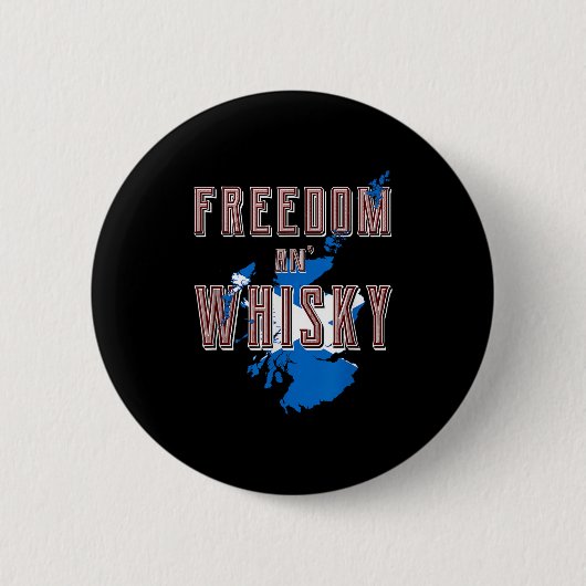 Badge Rond 5 Cm Rabbie Burns Citation Liberté Whisky Scottish Colo (Devant)