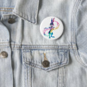 Badge Rond 5 Cm Rabbit adorable (En situation)