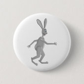 Badge Rond 5 Cm Rabbit de marche (Devant)