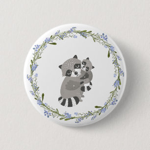 Badge Rond 5 Cm Raccoon