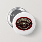 BADGE ROND 5 CM RACER DU CAFÉ 2 (Devant & derrière)