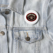 BADGE ROND 5 CM RACER DU CAFÉ 2 (En situation)