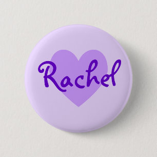 Badge Rond 5 Cm Rachel en violet