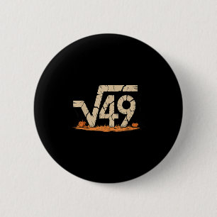 Badge Rond 5 Cm Racine Carrée 67 Mème 6 7 Génération Alpha Hallowe