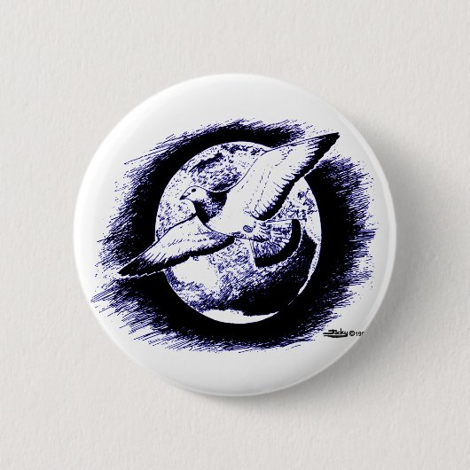 Badge Rond 5 Cm Racing Homer (Devant)