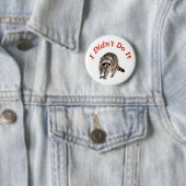 Badge Rond 5 Cm Racoon (En situation)