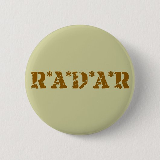 Badge Rond 5 Cm Radar (Devant)