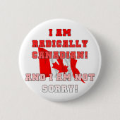Badge Rond 5 Cm Radical canadien (Devant)