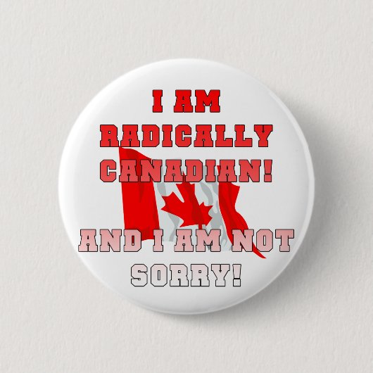 Badge Rond 5 Cm Radical canadien (Devant)