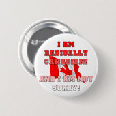 Badge Rond 5 Cm Radical canadien (Devant & derrière)