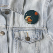 BADGE ROND 5 CM RADIO CHIENS DE L'ESPACE - LOGO26 (En situation)
