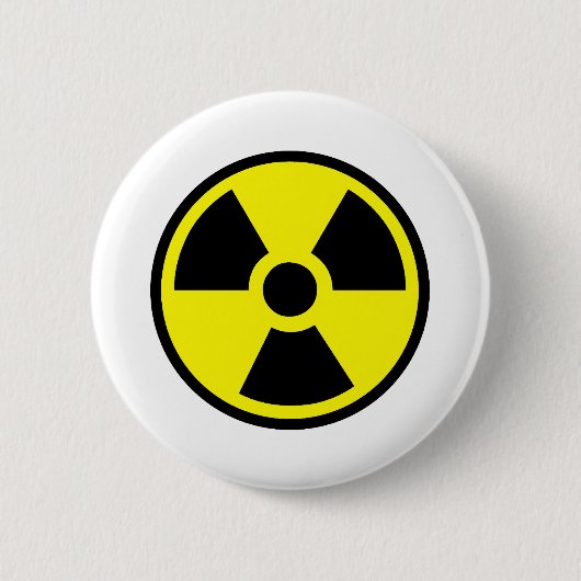 Badge Rond 5 Cm Radioactif (Devant)
