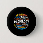 Badge Rond 5 Cm Radiologie Drôle Semaine de la technologie Rad App (Devant)