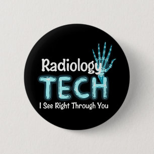 Badge Rond 5 Cm Radiologie Tech Humour X Ray