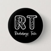 Badge Rond 5 Cm Radiologie Tech RT Rad Technicien Rad Cadeaux de r (Devant)