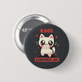 Badge Rond 5 Cm Rage me consomme (Devant & derrière)