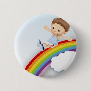 Badge Rond 5 Cm Rainbow